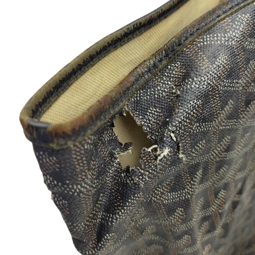 864450BV (S6) Goyard Tote Bag Black PVC - Picture 6 of 9